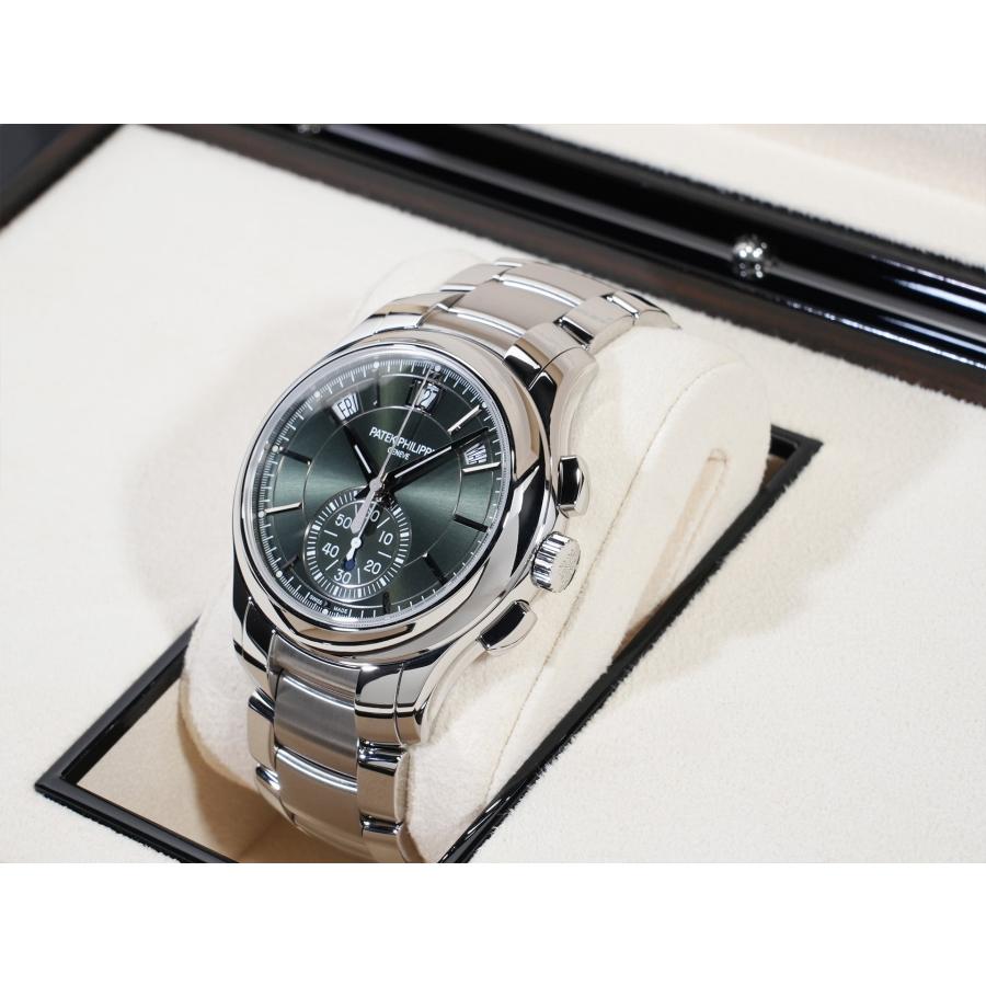 パテックフィリップ アニュアルカレンダー クロノグラフ Ref.5905/1A-001 ステンレススチール オリーブグリーン ソレイユ文字盤 | PATEK PHILIPPE | 03