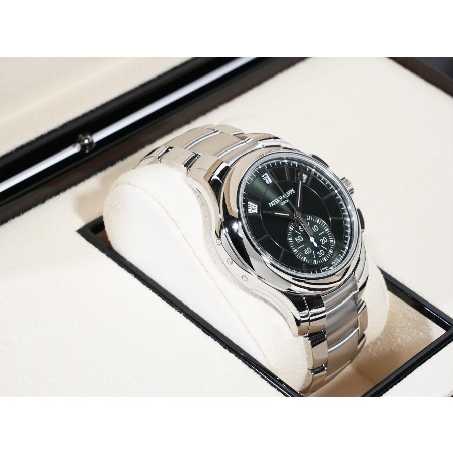 パテックフィリップ アニュアルカレンダー クロノグラフ Ref.5905/1A-001 ステンレススチール オリーブグリーン ソレイユ文字盤 | PATEK PHILIPPE | 04