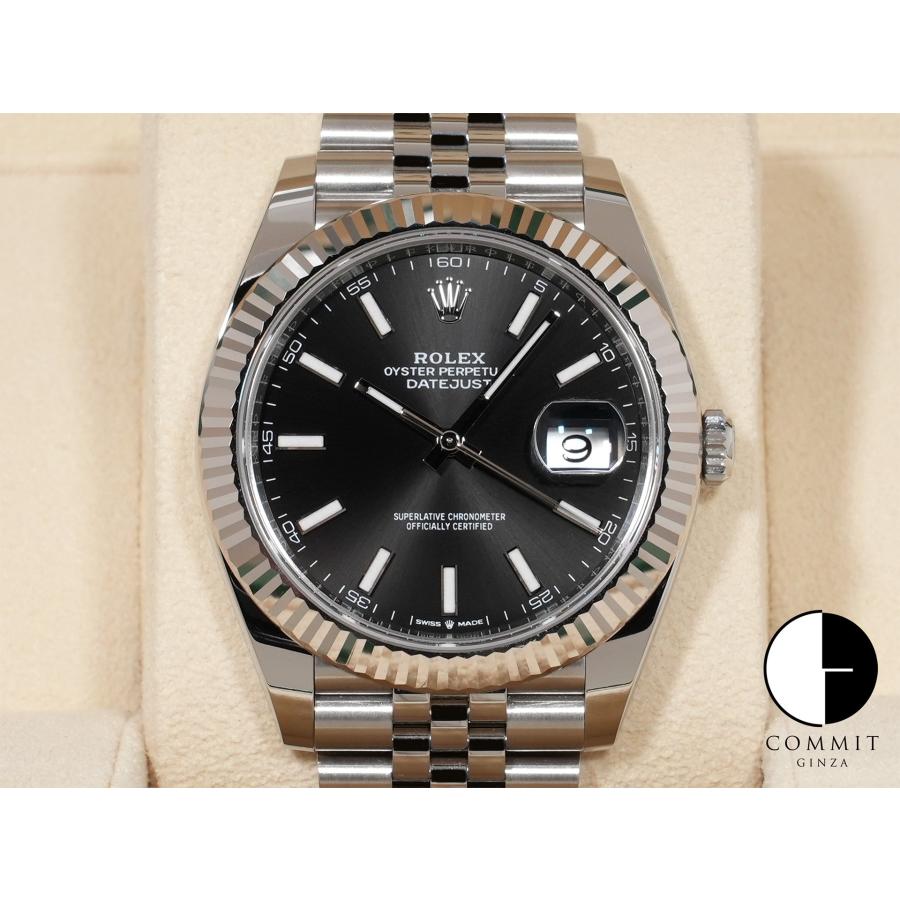 ロレックス デイトジャスト41 Ref.126334 SS/WG ブラック文字盤 ジュビリーブレスレット | デイトジャスト