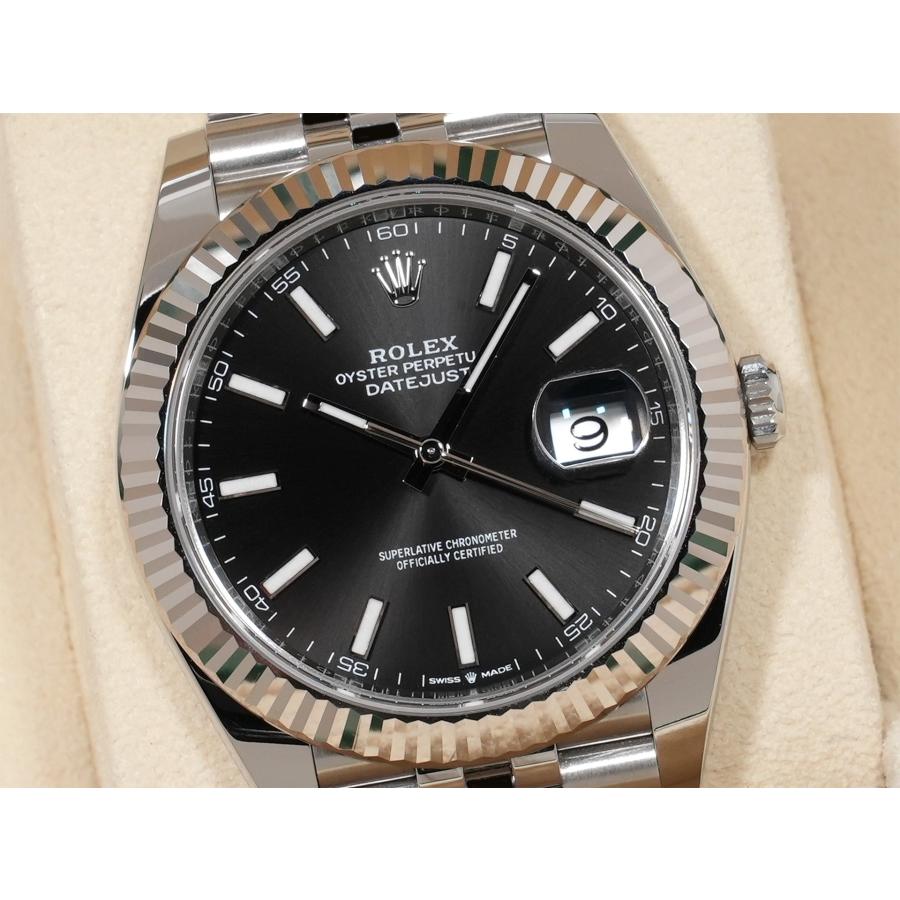 ロレックス デイトジャスト41 Ref.126334 SS/WG ブラック文字盤 ジュビリーブレスレット | デイトジャスト | 02
