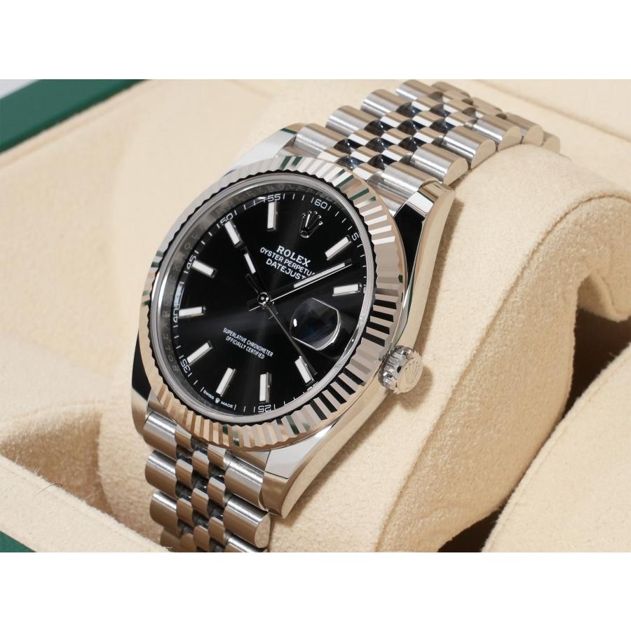 ロレックス デイトジャスト41 Ref.126334 SS/WG ブラック文字盤 ジュビリーブレスレット | デイトジャスト | 03