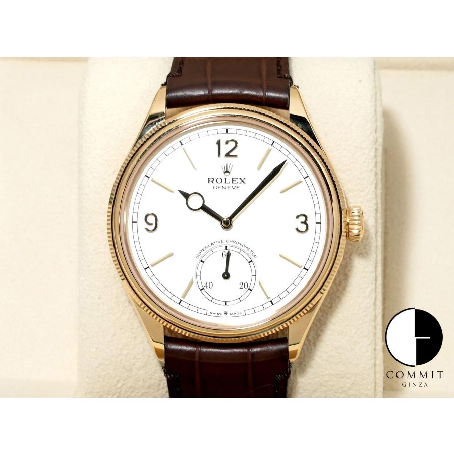 ロレックス 1908 Ref.52508 イエローゴールド ホワイト文字盤 革ベルト | ROLEX