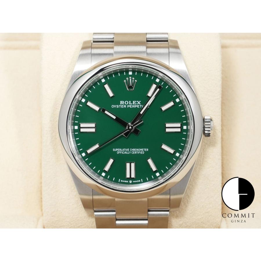 ロレックス オイスターパーペチュアル41 Ref.124300 ステンレススチール グリーン文字盤 | オイスター パーペチュアル