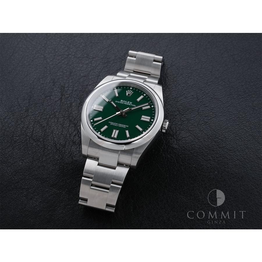 ロレックス オイスターパーペチュアル41 Ref.124300 ステンレススチール グリーン文字盤 | オイスター パーペチュアル | 10