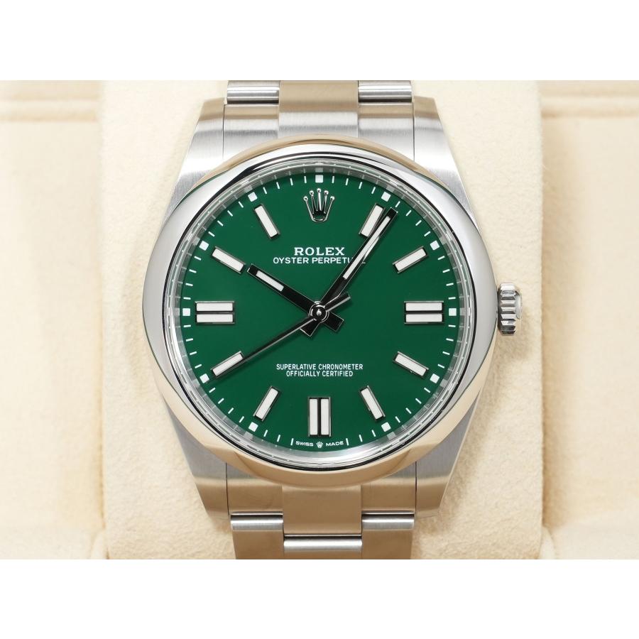 ロレックス オイスターパーペチュアル41 Ref.124300 ステンレススチール グリーン文字盤 | オイスター パーペチュアル | 01