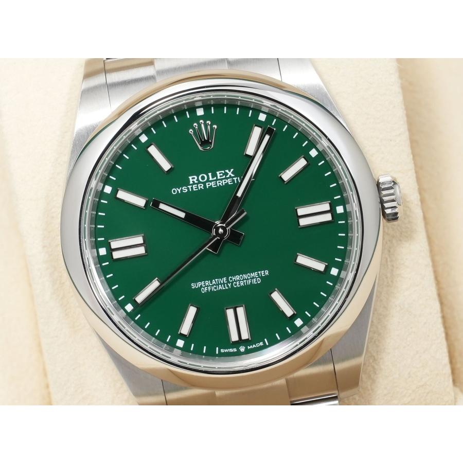 ロレックス オイスターパーペチュアル41 Ref.124300 ステンレススチール グリーン文字盤 | オイスター パーペチュアル | 02