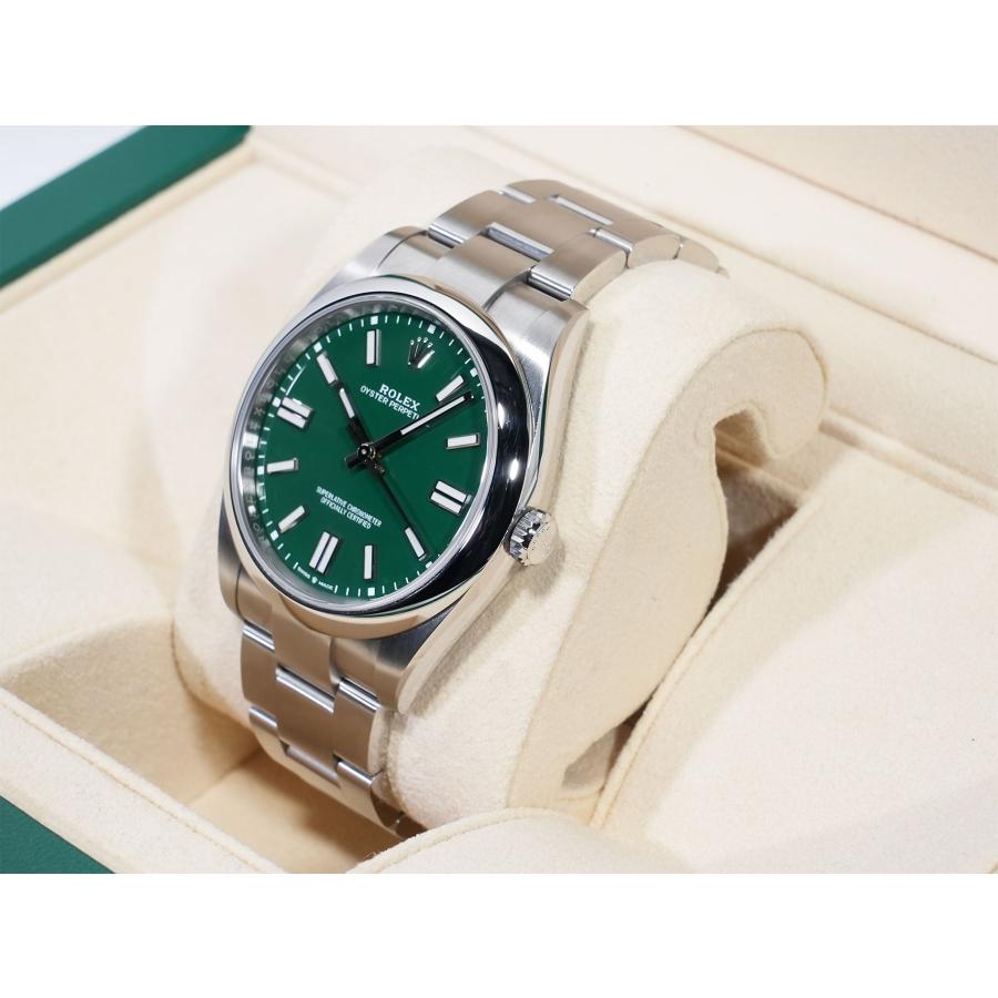 ロレックス オイスターパーペチュアル41 Ref.124300 ステンレススチール グリーン文字盤 | オイスター パーペチュアル | 03