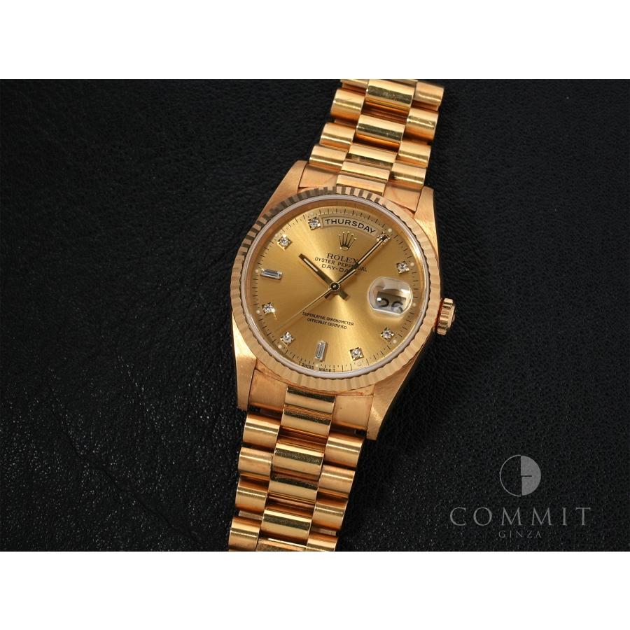 ロレックス デイデイト36 Ref.18238A イエローゴールド シャンパンx10Pダイヤ文字盤 | デイデイト | 10