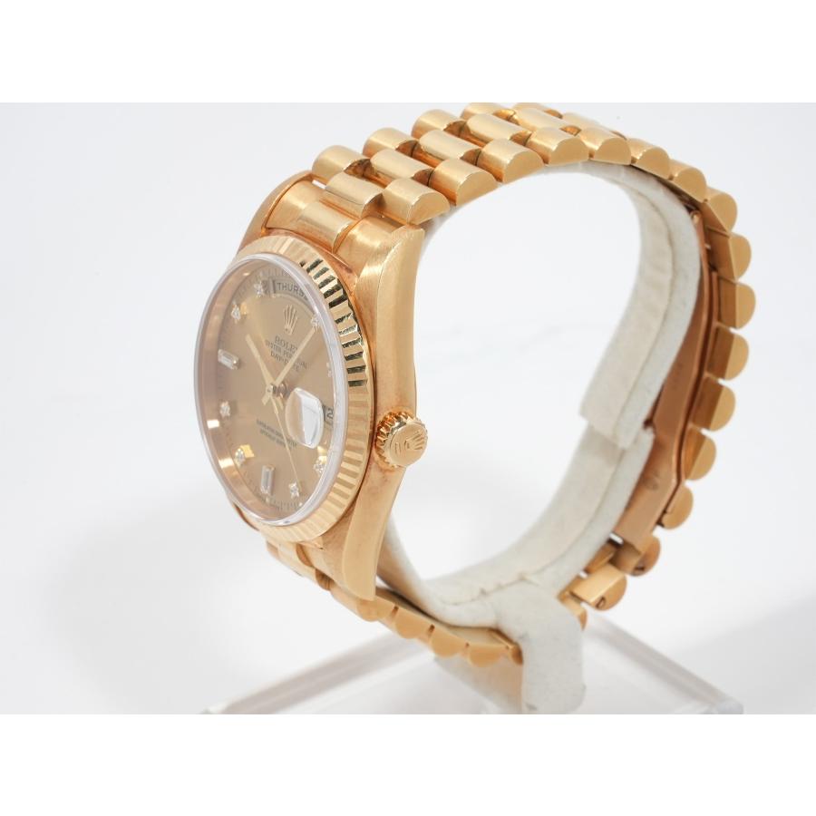 ロレックス デイデイト36 Ref.18238A イエローゴールド シャンパンx10Pダイヤ文字盤 | デイデイト | 03