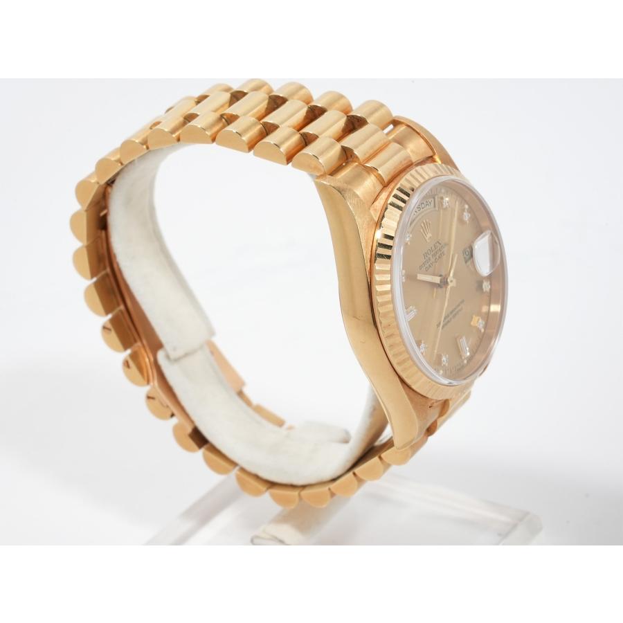 ロレックス デイデイト36 Ref.18238A イエローゴールド シャンパンx10Pダイヤ文字盤 | デイデイト | 04