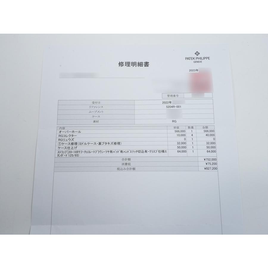 パテックフィリップ パーペチュアルカレンダー スプリットセコンド クロノグラフ Ref.5204R-001 ローズゴールド シルバーオパーリン文字盤 | PATEK PHILIPPE | 15