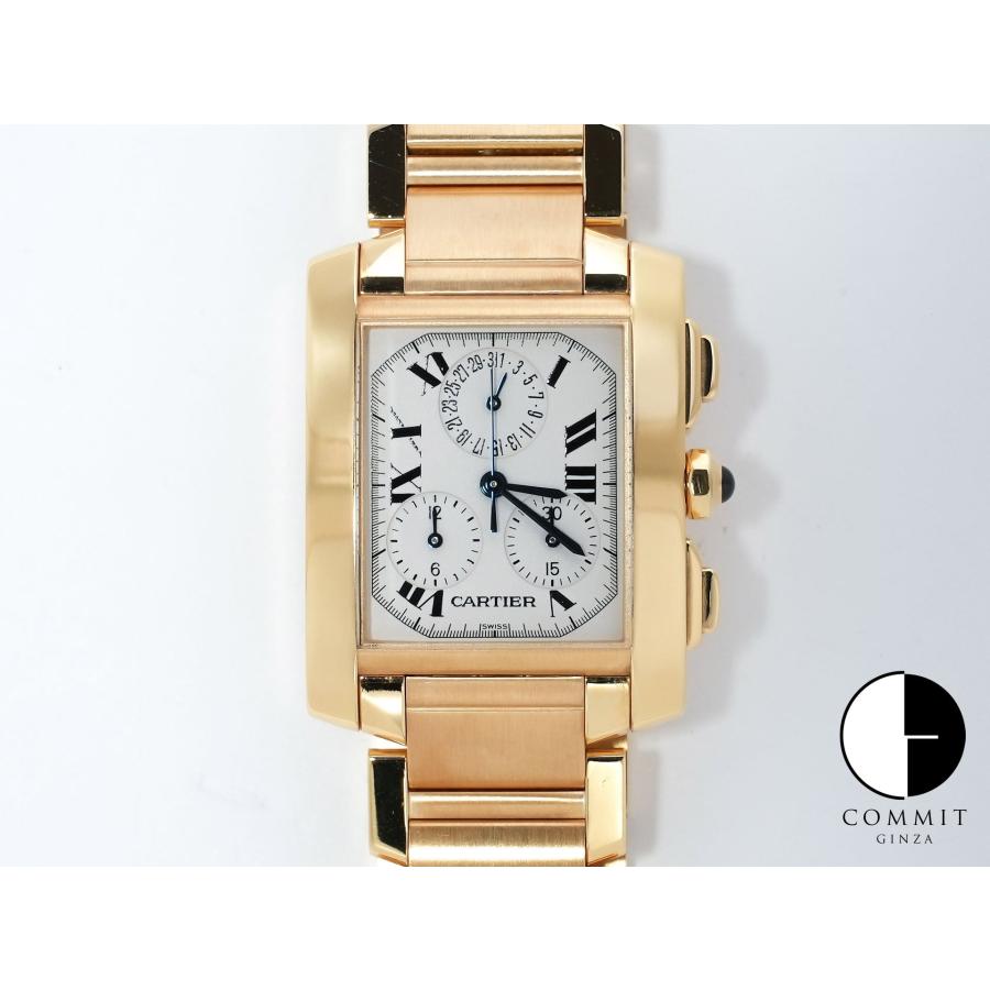 カルティエ タンクフランセーズ クロノリフレックス Ref.W50005R2 18Kイエローゴールド ホワイト文字盤 | Cartier