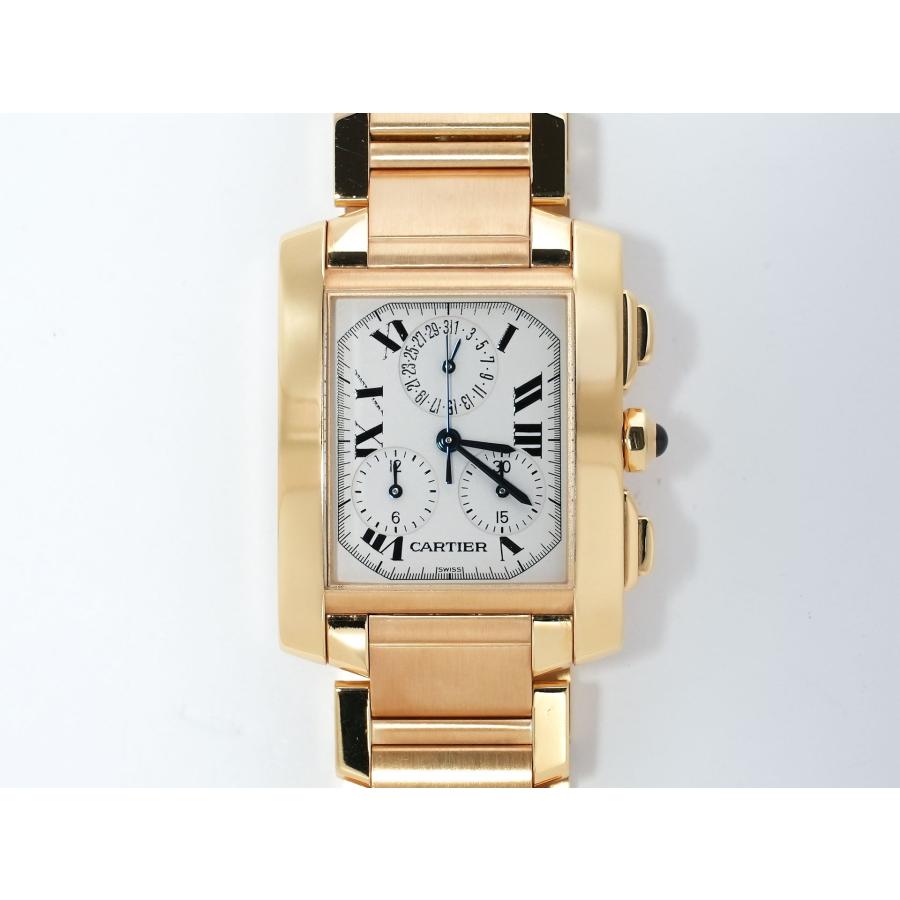 カルティエ タンクフランセーズ クロノリフレックス Ref.W50005R2 18Kイエローゴールド ホワイト文字盤 | Cartier | 01