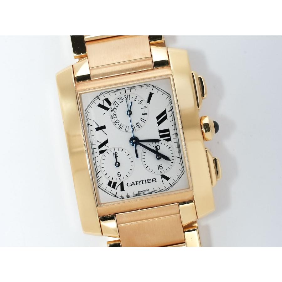 カルティエ タンクフランセーズ クロノリフレックス Ref.W50005R2 18Kイエローゴールド ホワイト文字盤 | Cartier | 02