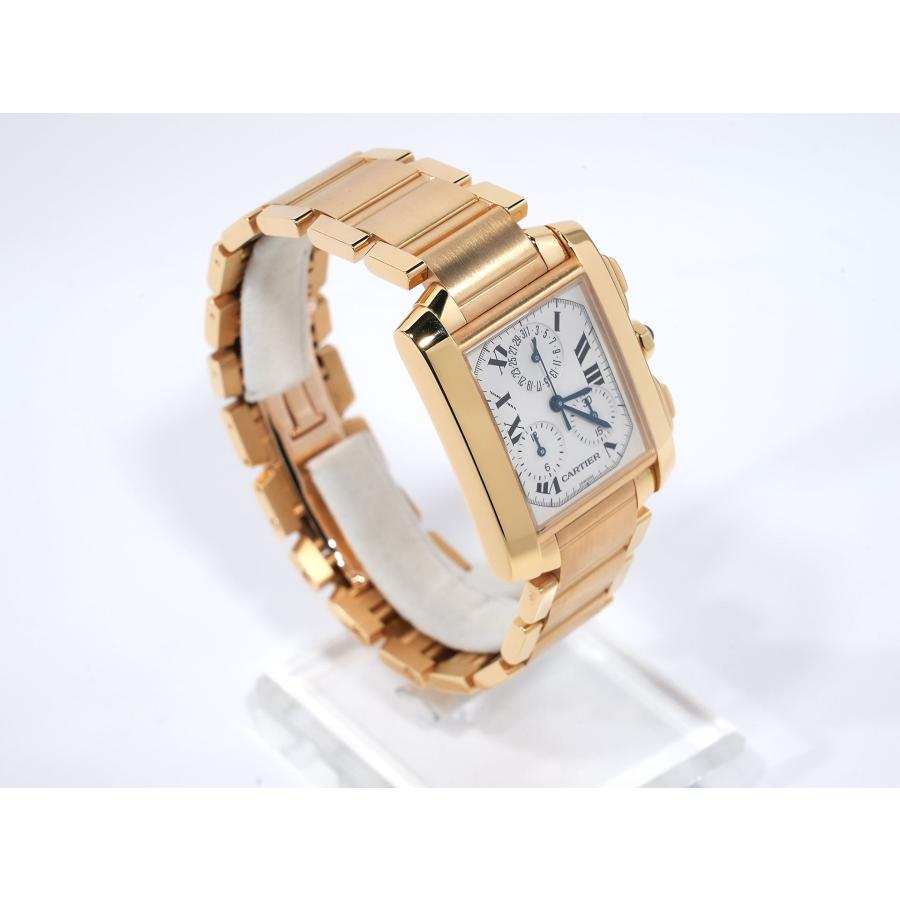 カルティエ タンクフランセーズ クロノリフレックス Ref.W50005R2 18Kイエローゴールド ホワイト文字盤 | Cartier | 04