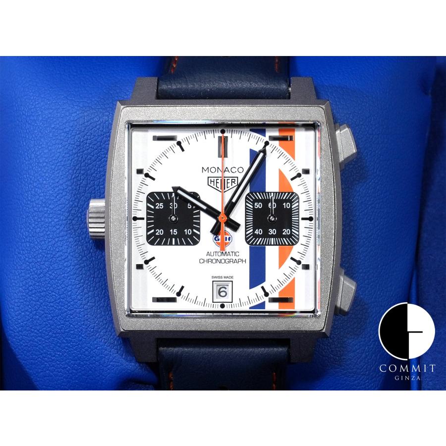 タグホイヤー モナコ クロノグラフ ガルフ Ref.CAW218G.EB0393 チタン ホワイト文字盤 | TAG HEUER