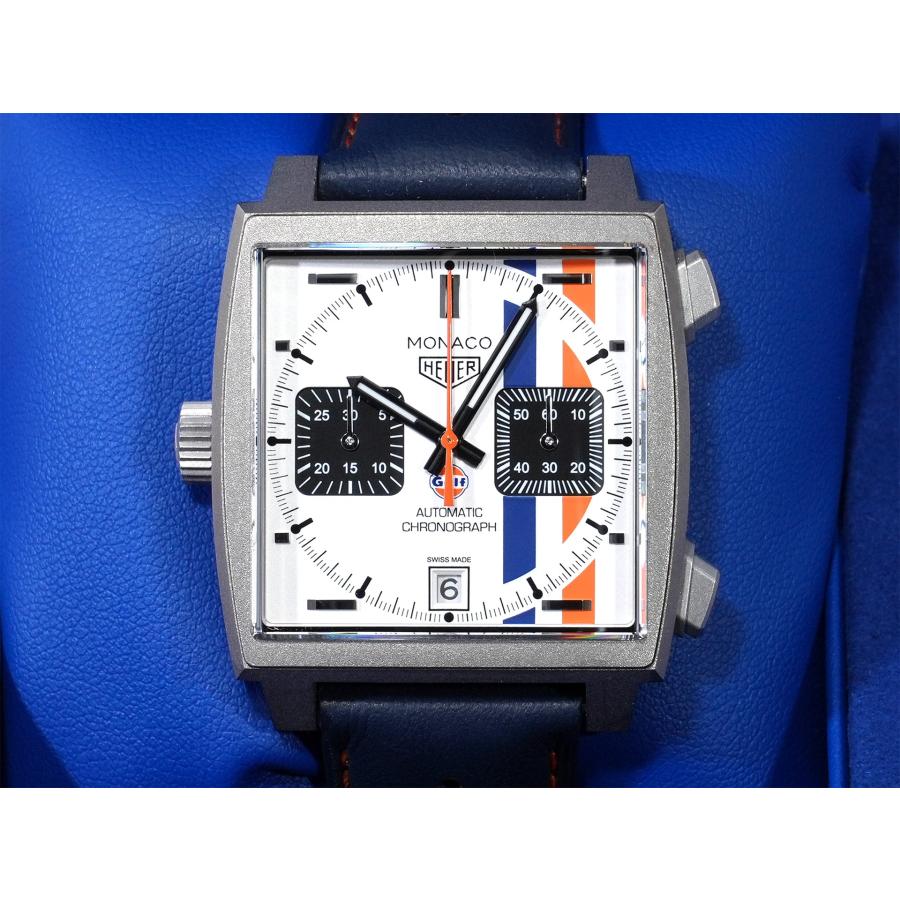 タグホイヤー モナコ クロノグラフ ガルフ Ref.CAW218G.EB0393 チタン ホワイト文字盤 | TAG HEUER | 01