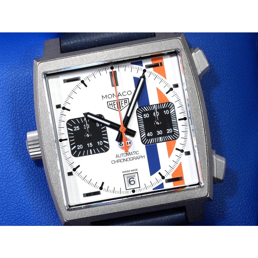 タグホイヤー モナコ クロノグラフ ガルフ Ref.CAW218G.EB0393 チタン ホワイト文字盤 | TAG HEUER | 02