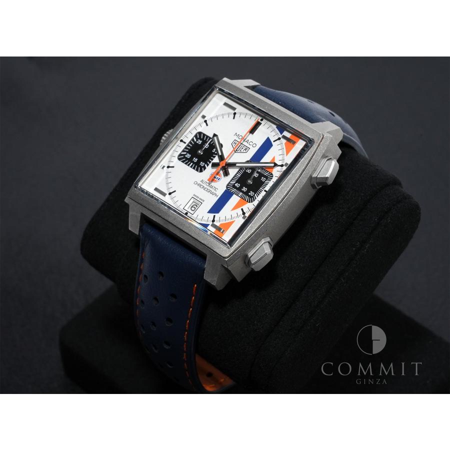 タグホイヤー モナコ クロノグラフ ガルフ Ref.CAW218G.EB0393 チタン ホワイト文字盤 | TAG HEUER | 09