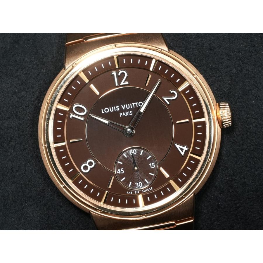 ルイヴィトン タンブール オトマティック Ref.W1PG10 ローズゴールド ブラウン文字盤 | LOUIS VUITTON | 02