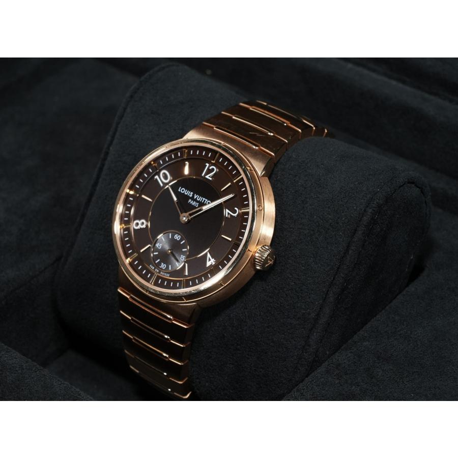 ルイヴィトン タンブール オトマティック Ref.W1PG10 ローズゴールド ブラウン文字盤 | LOUIS VUITTON | 03