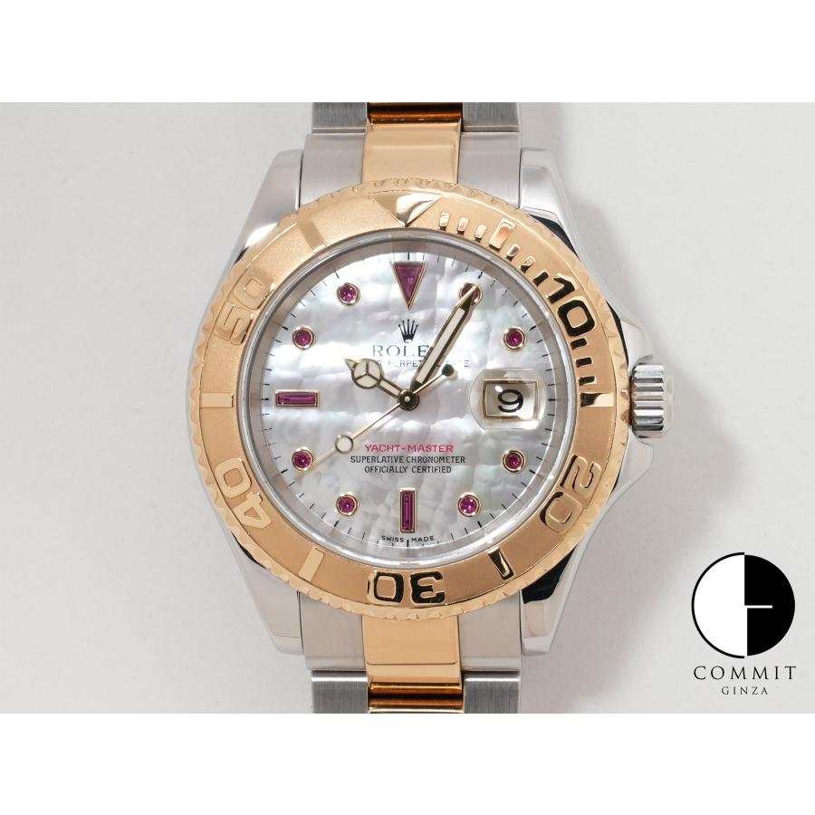 ロレックス ヨットマスター40 Ref.16623NGR SS/YG ホワイトシェルxルビー文字盤 | ヨットマスター