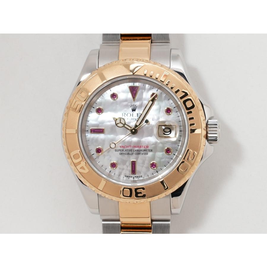 ロレックス ヨットマスター40 Ref.16623NGR SS/YG ホワイトシェルxルビー文字盤 | ヨットマスター | 01