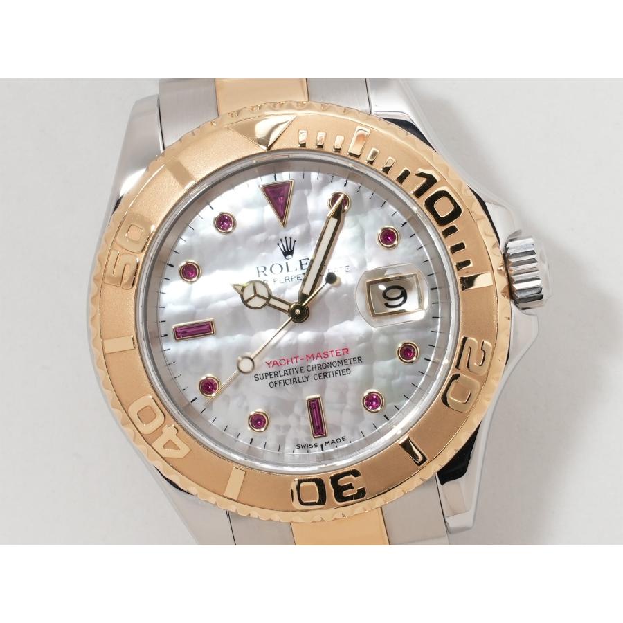 ロレックス ヨットマスター40 Ref.16623NGR SS/YG ホワイトシェルxルビー文字盤 | ヨットマスター | 02