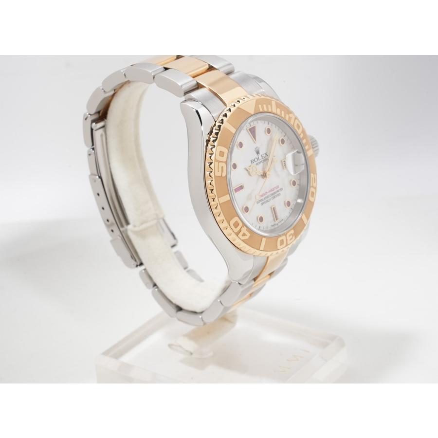 ロレックス ヨットマスター40 Ref.16623NGR SS/YG ホワイトシェルxルビー文字盤 | ヨットマスター | 04