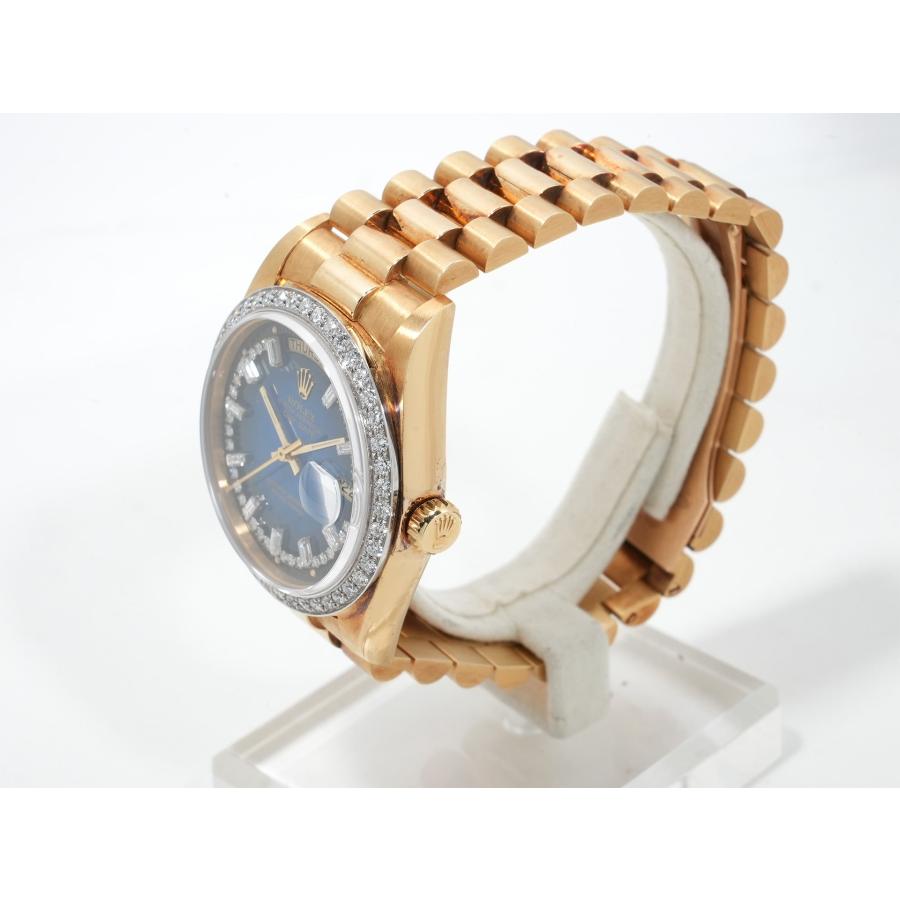 ロレックス デイデイト36 Ref.18048 イエローゴールド ブルーグラデーションxミリヤードダイヤモンド文字盤 プレジデントブレスレット | デイデイト | 03