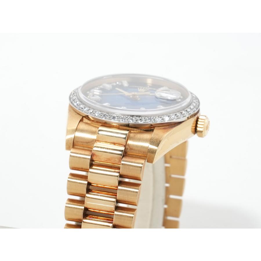 ロレックス デイデイト36 Ref.18048 イエローゴールド ブルーグラデーションxミリヤードダイヤモンド文字盤 プレジデントブレスレット | デイデイト | 05