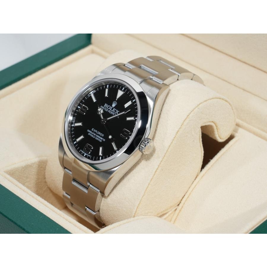 ロレックス エクスプローラーI 鏡面ブラックアウト Ref.214270 ステンレススチール ブラック文字盤 オイスターブレスレット | エクスプローラー（ROLEX） | 03