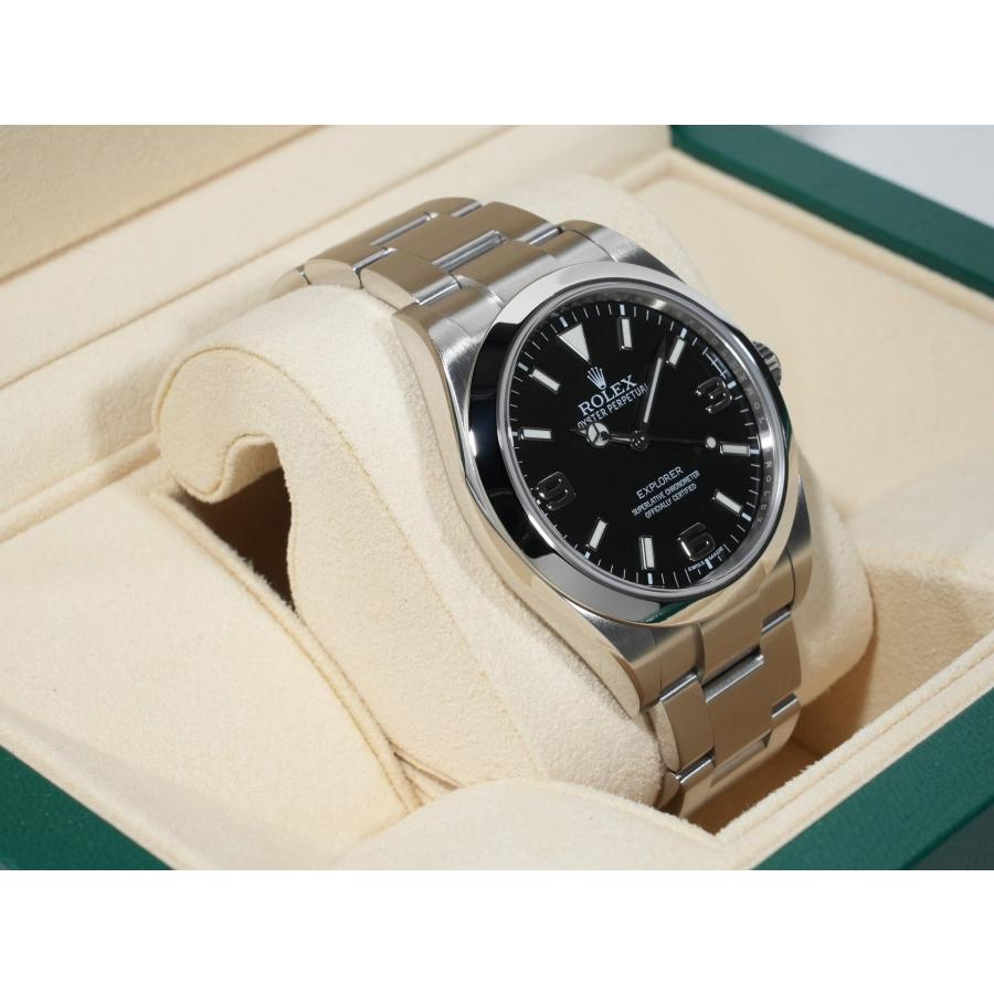 ロレックス エクスプローラーI 鏡面ブラックアウト Ref.214270 ステンレススチール ブラック文字盤 オイスターブレスレット | エクスプローラー（ROLEX） | 04