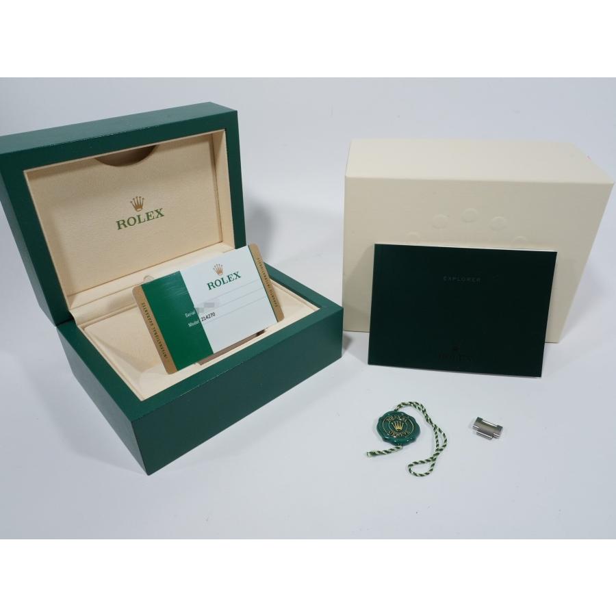 ロレックス エクスプローラーI 鏡面ブラックアウト Ref.214270 ステンレススチール ブラック文字盤 オイスターブレスレット | エクスプローラー（ROLEX） | 09