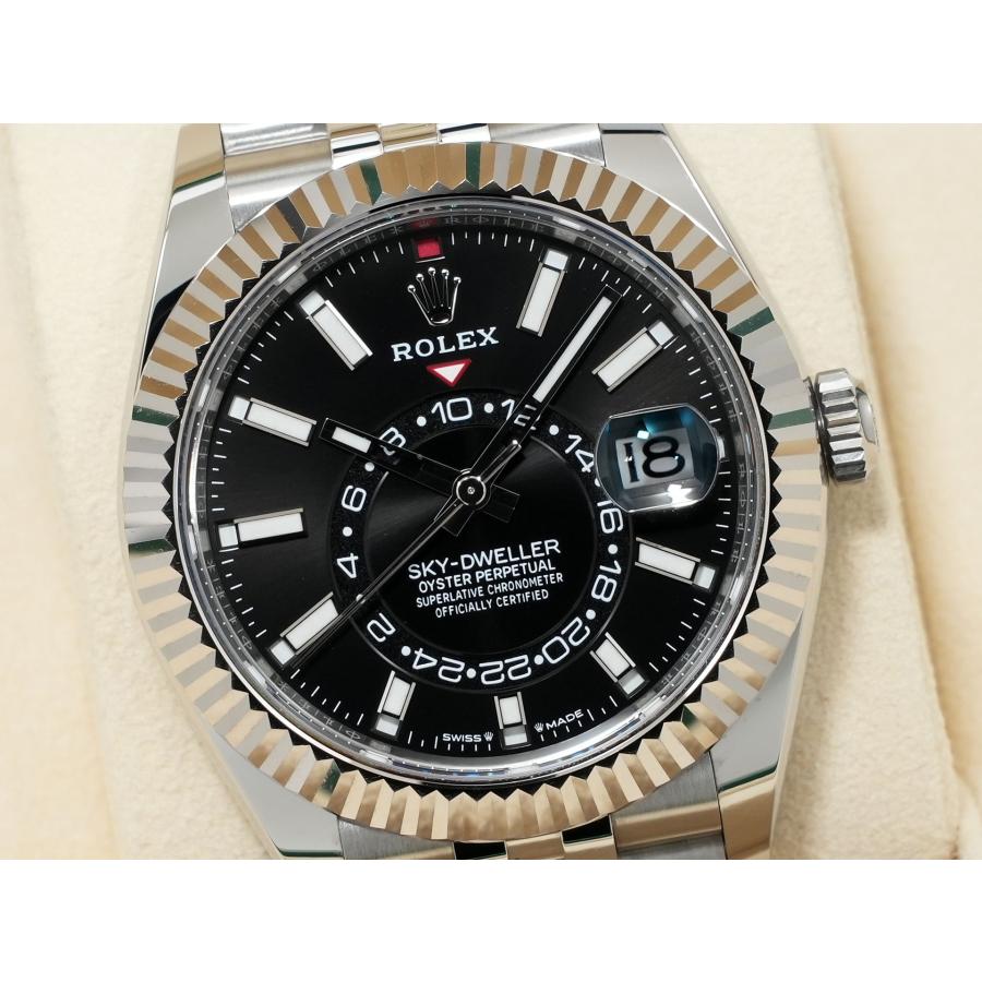 ロレックス スカイドゥエラー Ref.336934 ステンレススチール/ホワイトゴールド ブラック文字盤 ジュビリーブレスレット | スカイドゥエラー | 02