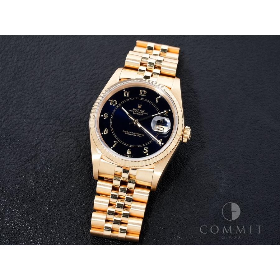 ロレックス デイトジャスト Ref.16018 イエローゴールド ブルーステラボイラーゲージ文字盤 | デイトジャスト | 10