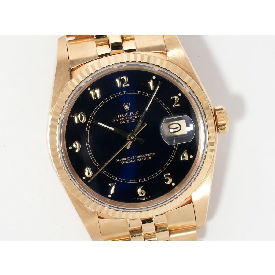 ロレックス デイトジャスト Ref.16018 イエローゴールド ブルーステラボイラーゲージ文字盤 | デイトジャスト | 02