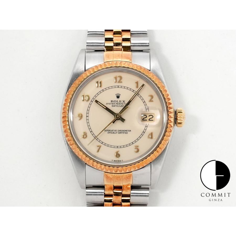ロレックス デイトジャスト Ref.16013 ステンレススチール/イエローゴールド アイボリーボイラーゲージ文字盤 | デイトジャスト