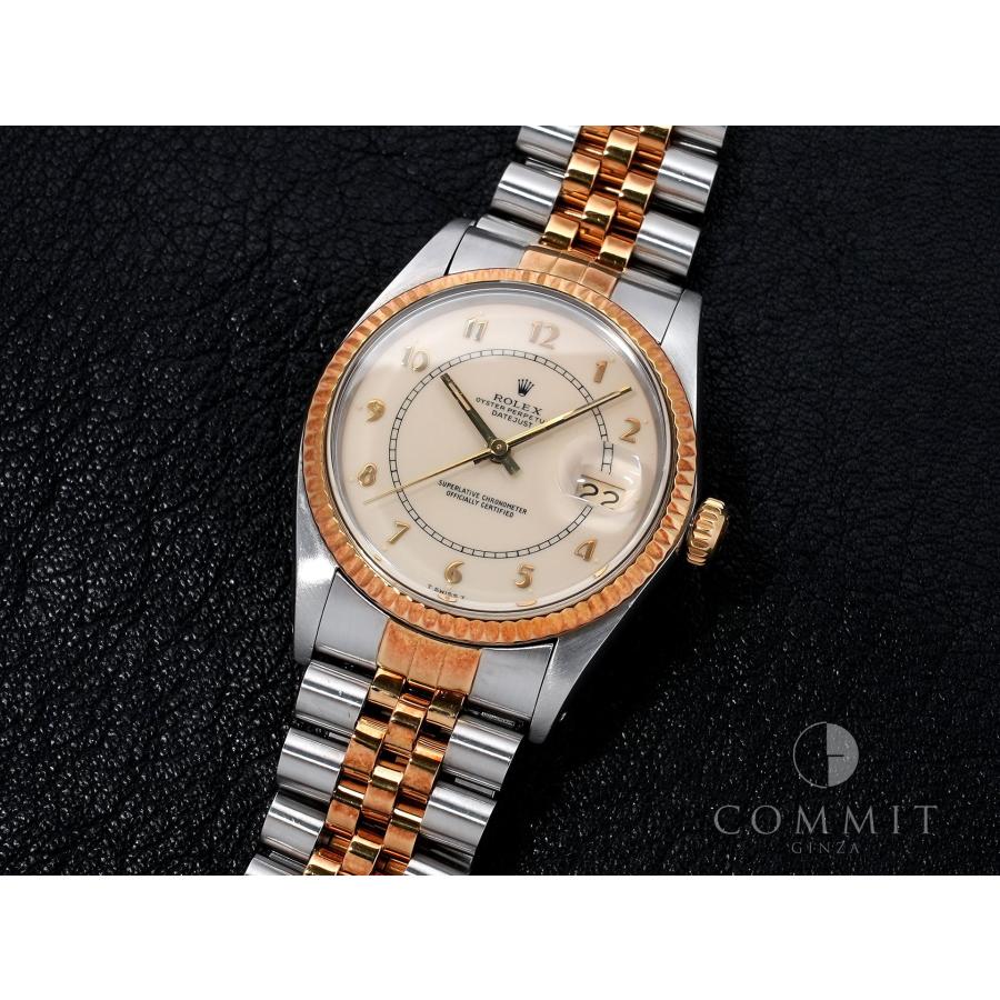 ロレックス デイトジャスト Ref.16013 ステンレススチール/イエローゴールド アイボリーボイラーゲージ文字盤 | デイトジャスト | 10