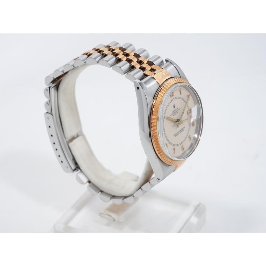 ロレックス デイトジャスト Ref.16013 ステンレススチール/イエローゴールド アイボリーボイラーゲージ文字盤 | デイトジャスト | 04
