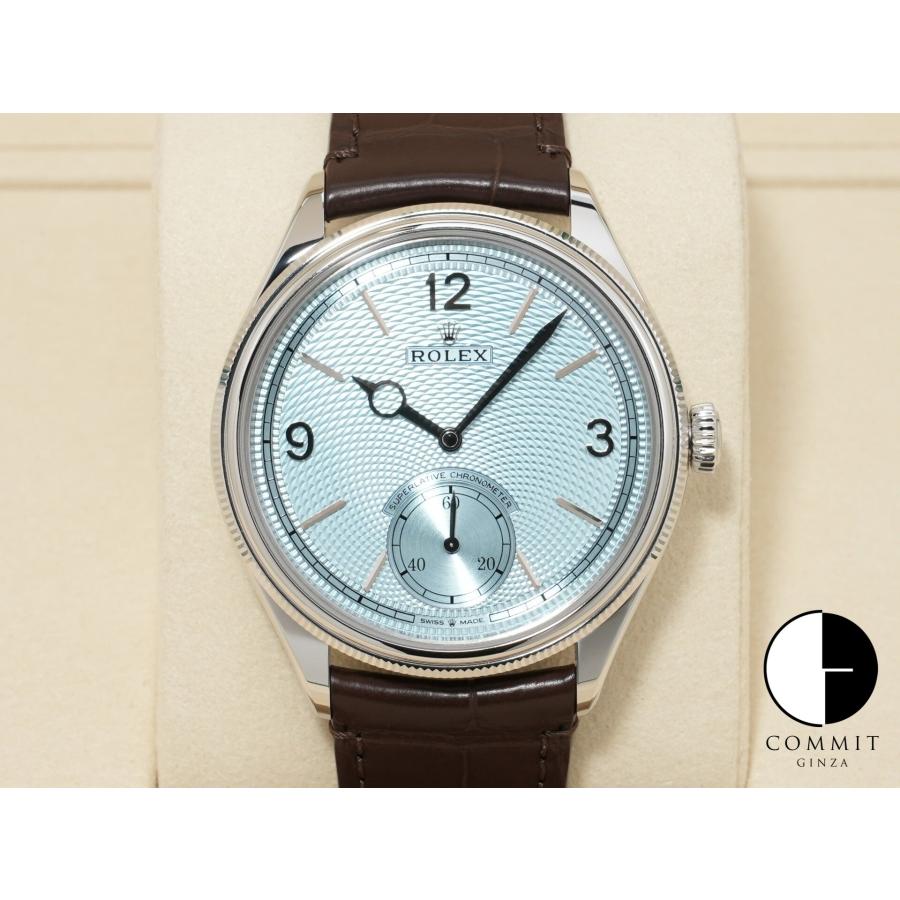 ロレックス 1908 Ref.52506 プラチナ アイスブルー文字盤 革ベルト | ROLEX