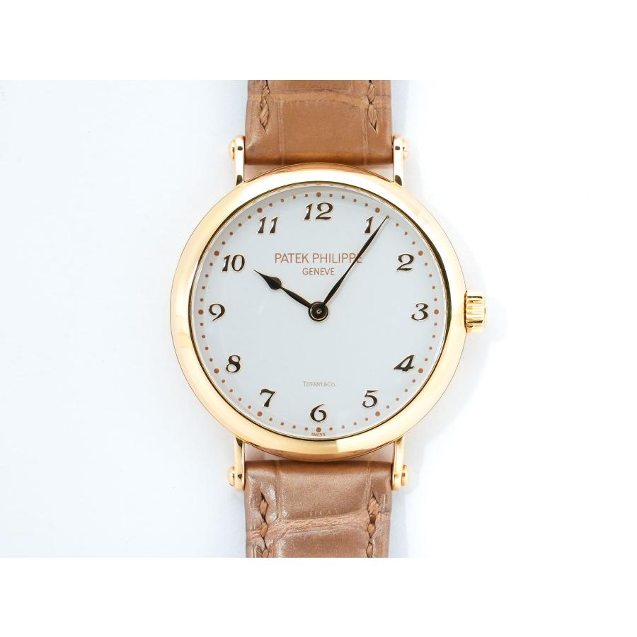 パテックフィリップ カラトラバ TIFFANY&CO. Ref.7200R-001 ローズゴールド シルバー・グレイン文字盤 | カラトラバ | 01