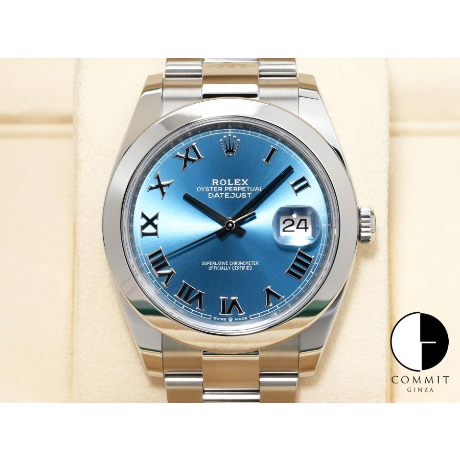 ロレックス デイトジャスト41 Ref.126300 ステンレススチール アズーロブルー文字盤 オイスターブレスレット | デイトジャスト