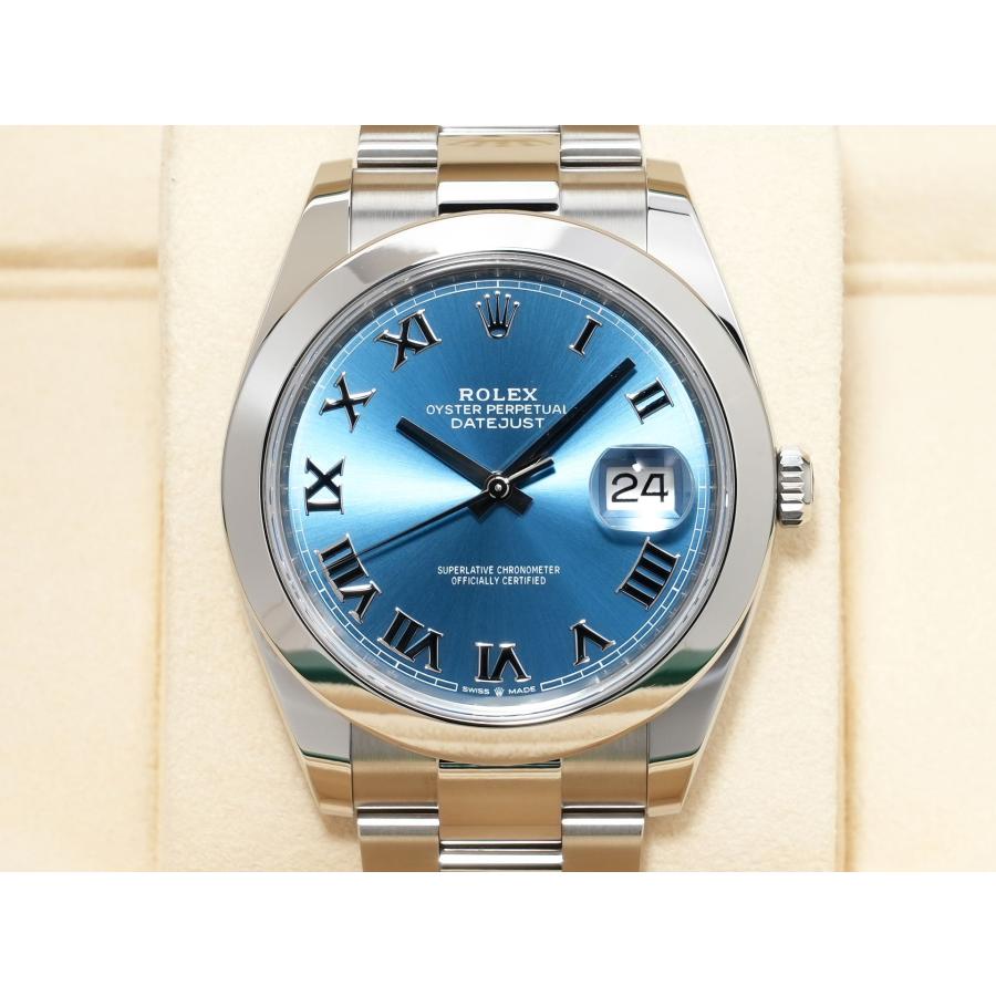 ロレックス デイトジャスト41 Ref.126300 ステンレススチール アズーロブルー文字盤 オイスターブレスレット | デイトジャスト | 01