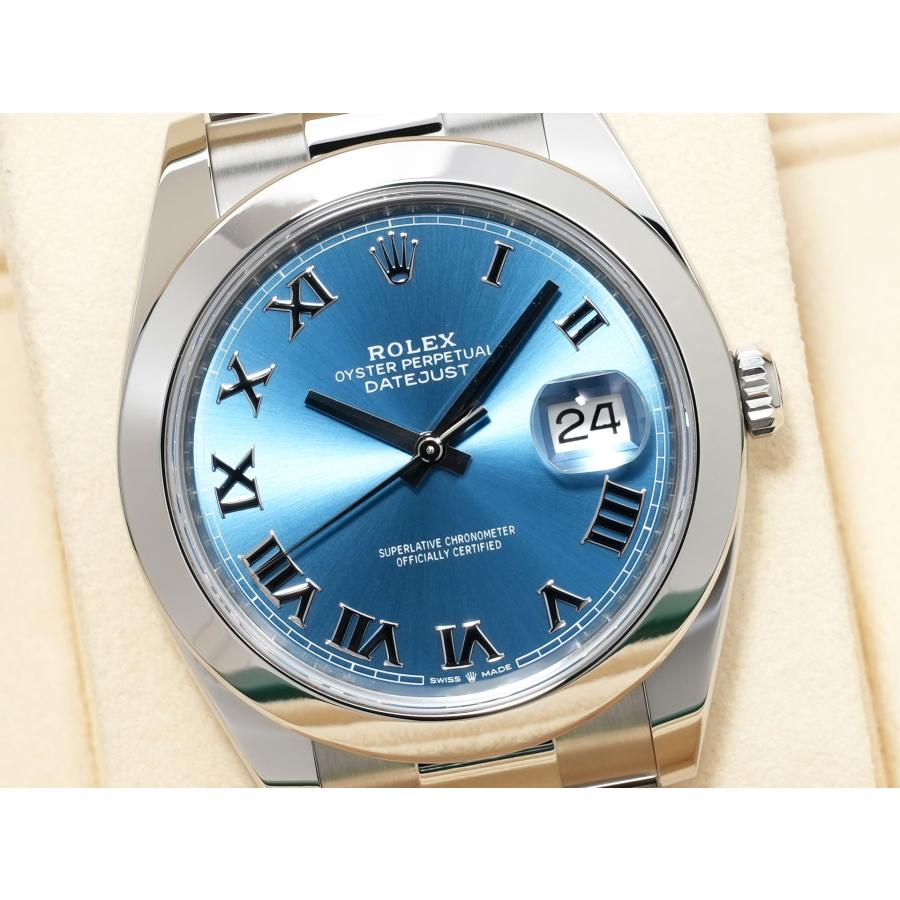 ロレックス デイトジャスト41 Ref.126300 ステンレススチール アズーロブルー文字盤 オイスターブレスレット | デイトジャスト | 02