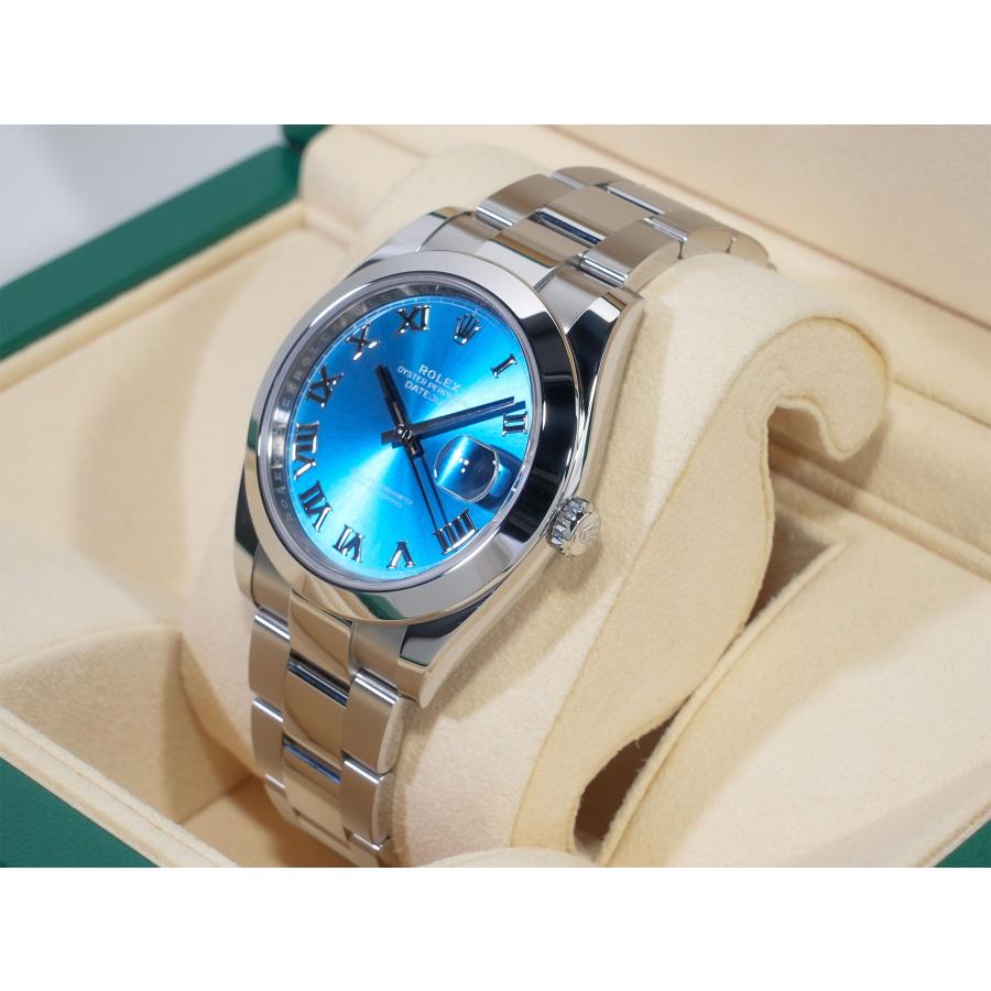 ロレックス デイトジャスト41 Ref.126300 ステンレススチール アズーロブルー文字盤 オイスターブレスレット | デイトジャスト | 03