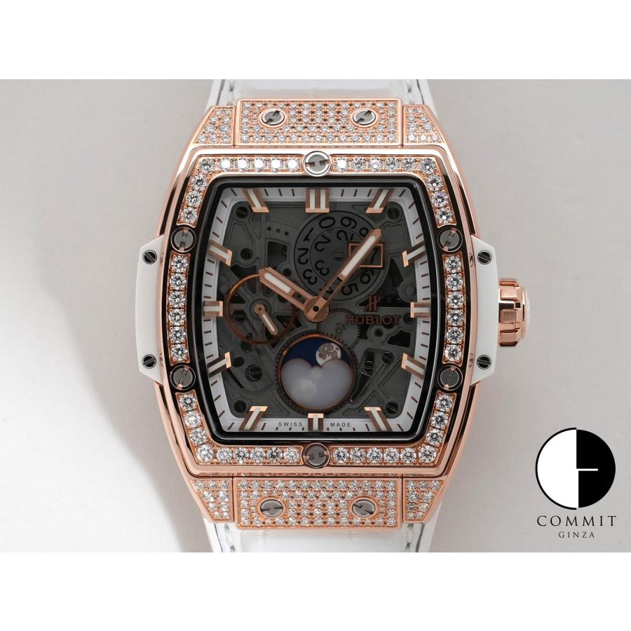 ウブロ スピリット オブ ビッグ バン ムーンフェイズ Ref.647.OE.2080.RW.1604 18KKG スケルトン文字盤 | HUBLOT