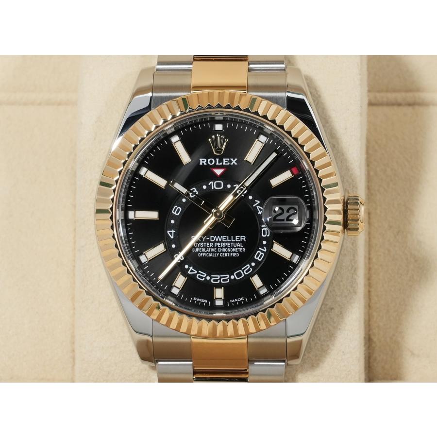 ロレックス スカイドゥエラー Ref.326933 ステンレススチール/イエローゴールド ブラック文字盤 オイスターブレスレット | スカイドゥエラー | 01