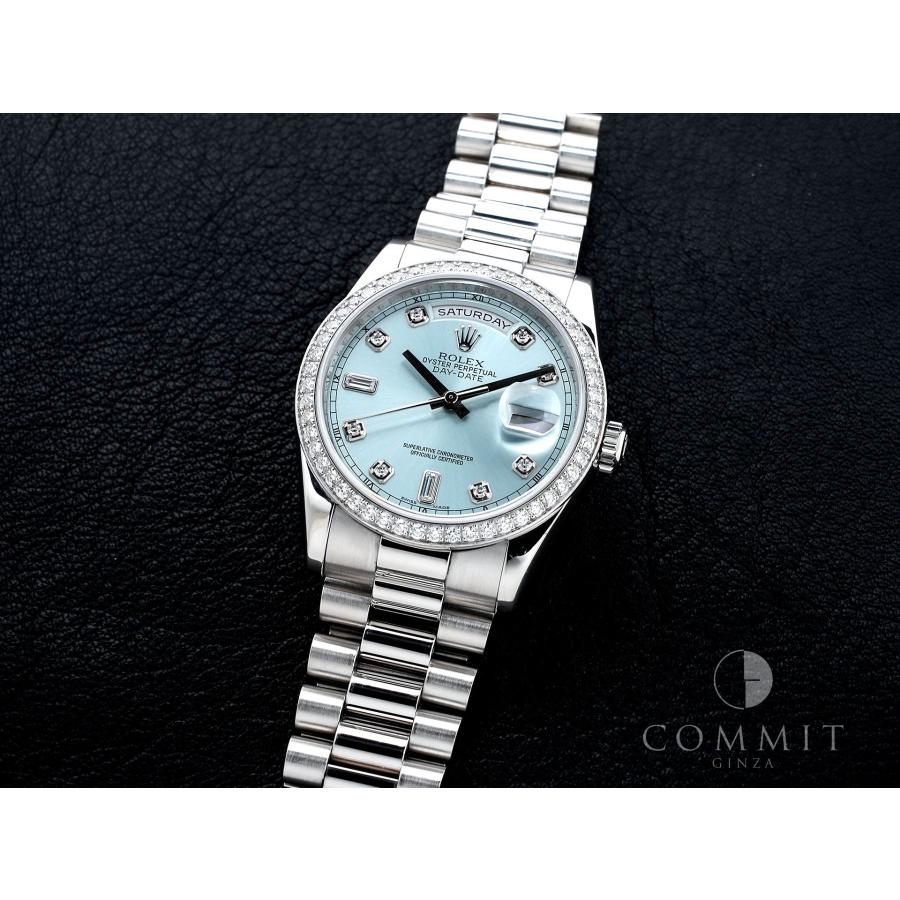 ロレックス デイデイト Ref.118346A プラチナ アイスブルーx10Pダイヤ文字盤 | デイデイト | 11