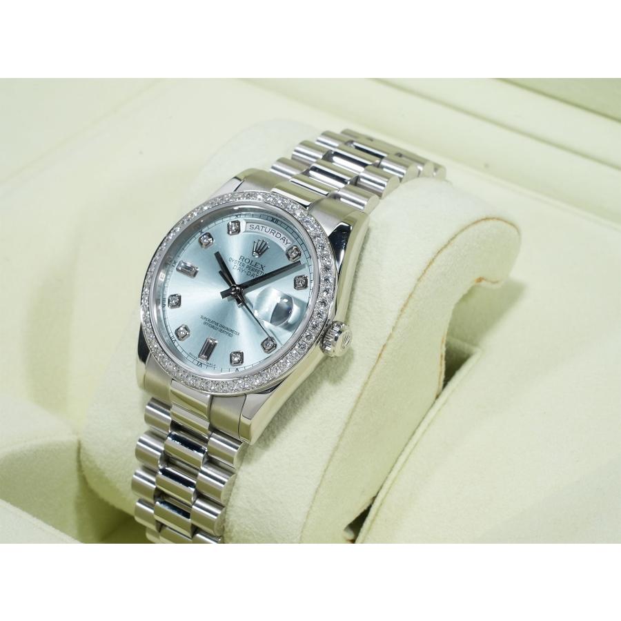 ロレックス デイデイト Ref.118346A プラチナ アイスブルーx10Pダイヤ文字盤 | デイデイト | 03